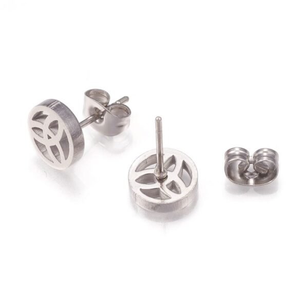 Pendientes de acero con Triqueta - Imagen 2