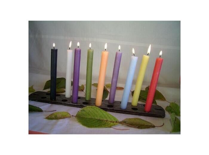 velas de colores