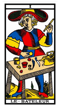 Carta de el Mago del Tarot de Marsella