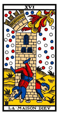 Carta de la Torre del Tarot de Marsella, la última etapa del viaje del Tarot