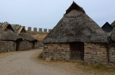 imagen de un poblado celta en Hispania, también llamado CASTRO