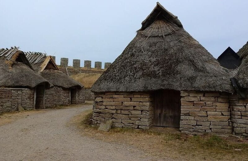 imagen de un poblado celta en Hispania, también llamado CASTRO