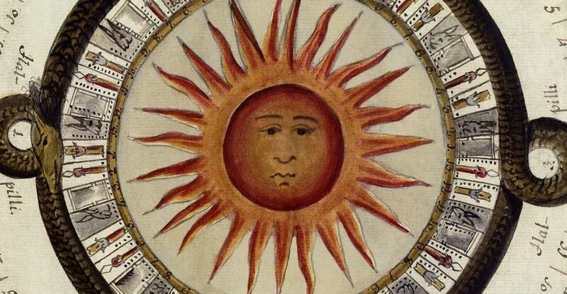 planisferio azteca. los colores, los puntos cardinales y las energias divinas